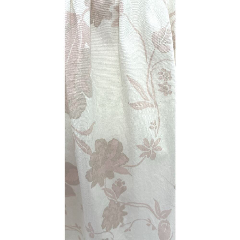 Free People Floral Open Back Ruched Mini Dress Cottagecore Coquette M - Picture 4 of 11